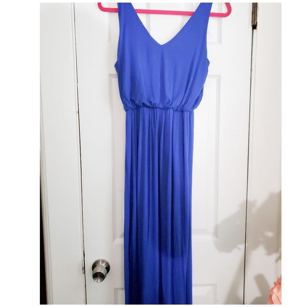❤ Lush long blue Maxi dress size L